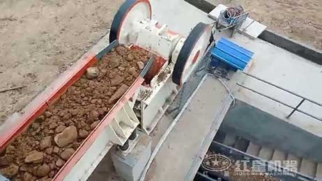 河南鄭州100T/H小型石子粉碎機(jī)現(xiàn)場(chǎng)視頻